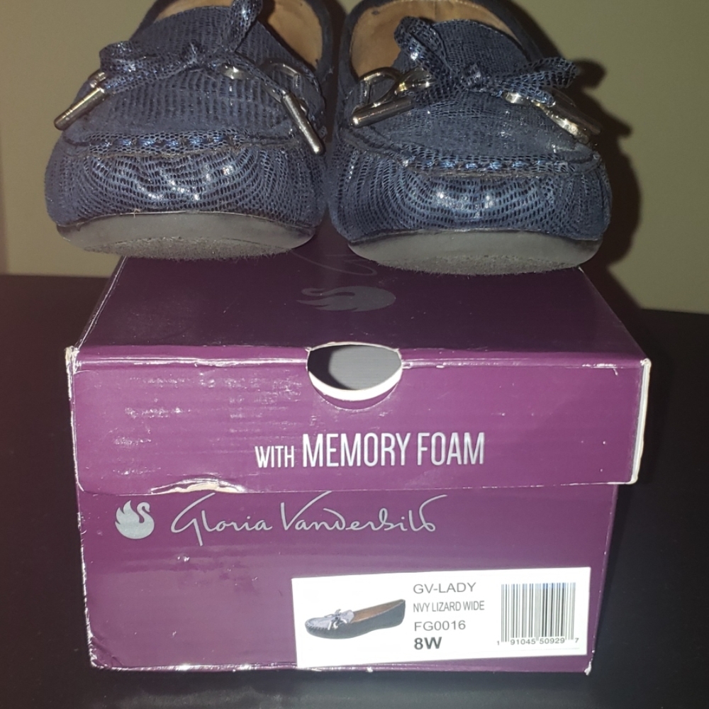 Navy blue loafers